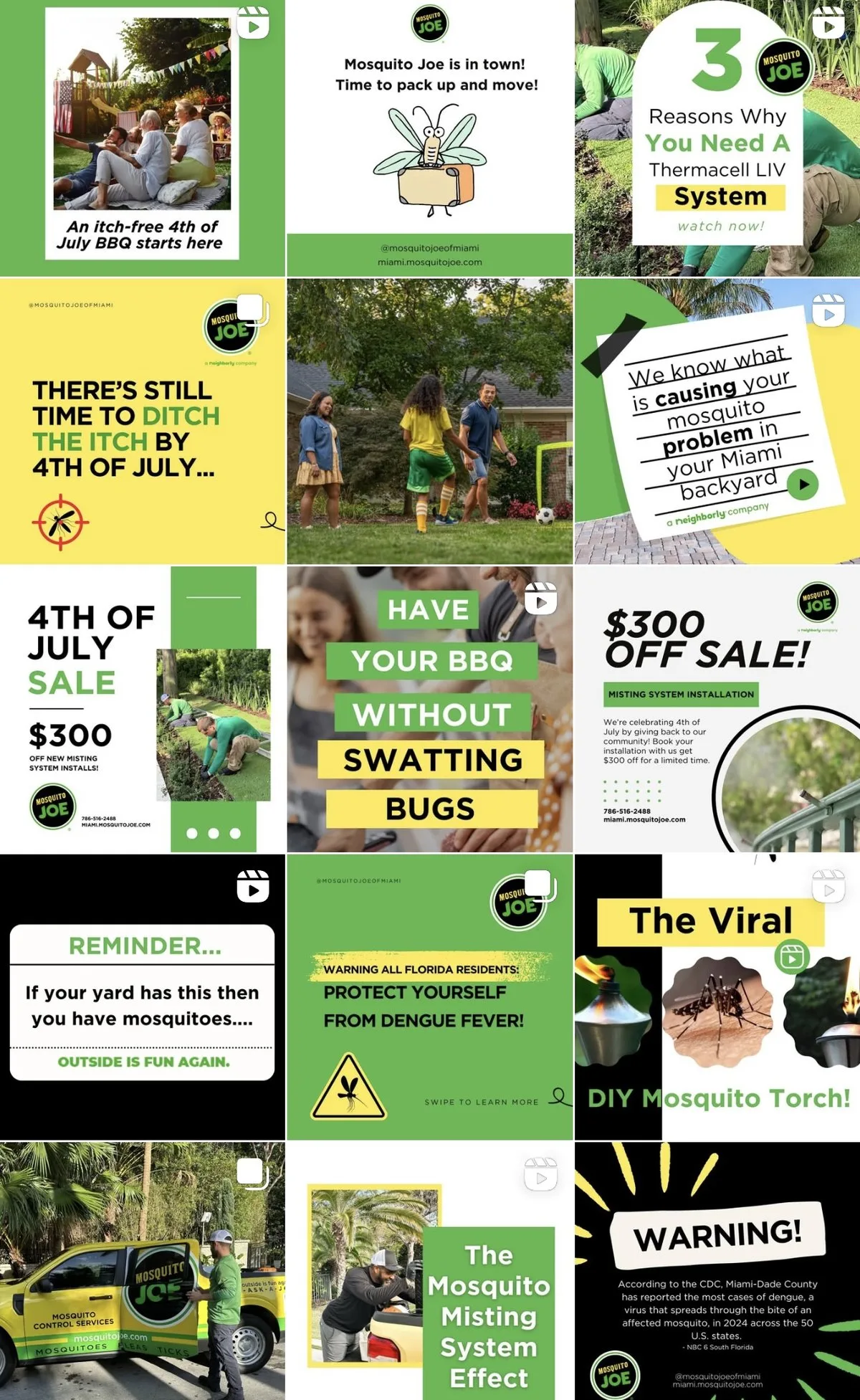 More of the redesigned Instagram grid