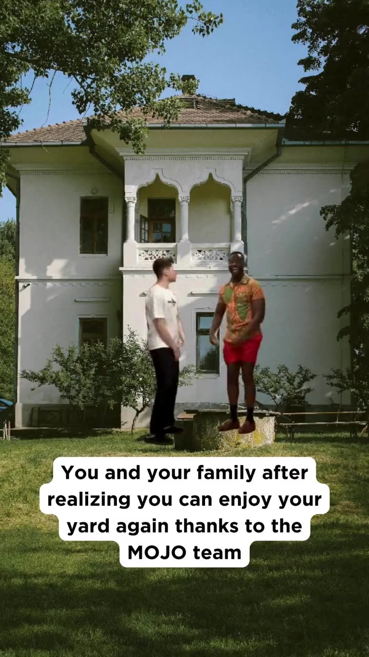 Humor video about enjoying your yard again