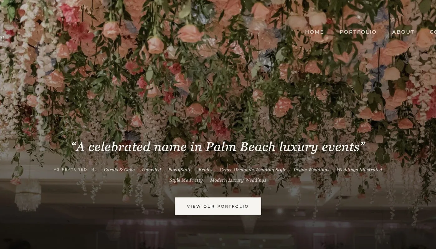 The new homepage  full-bleed imagery, press credits and a single clear call to action.